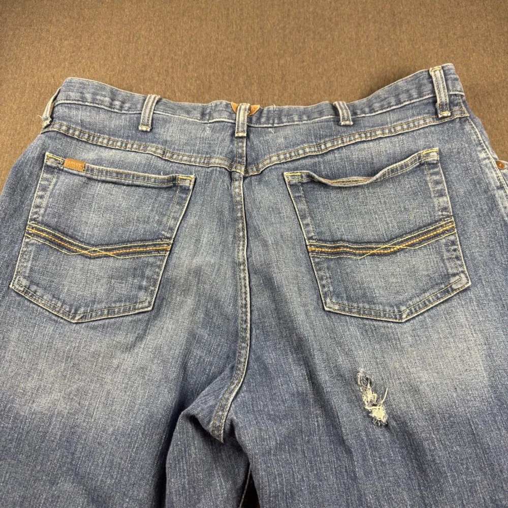 Ariat M3 Loose Fit Mens Jeans 42x32 Medium Wash‎ Denim Straight Leg Stretch